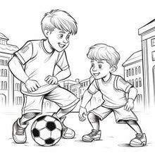 Cargar imagen en el visor de la galería, Dibujos de fútbol para colorear (pdf) - Mensajes de Colores