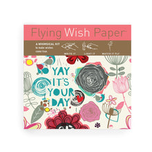 Cargar imagen en el visor de la galería, Flying wish Paper - Papel de deseo volador - Es tu día - It´s your day - Mensajes de Colores