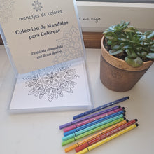 Cargar imagen en el visor de la galería, mandalas 25 láminas Mensajes de Colores