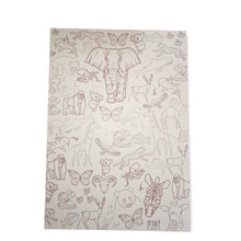 Cargar imagen en el visor de la galería, Lámina para colorear ( 50*76 cm) - Reino Animal - Mensajes de Colores