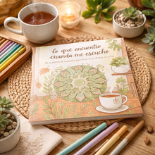 Cargar imagen en el visor de la galería, Cuaderno de Mandalas para Colorear Adultos “Lo que Encuentro Cuando Me Escucho"