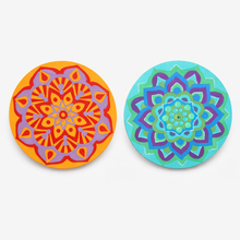 Cargar imagen en el visor de la galería, Set Creativo de Mandalas de Madera + Rotuladores Acrílicos Campus