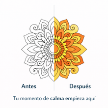 Cargar imagen en el visor de la galería, Cuaderno de Mandalas para Colorear Adultos “Lo que Encuentro Cuando Me Escucho"
