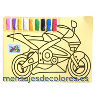 Cargar imagen en el visor de la galería, Colección de láminas adhesivas precortadas con diferentes diseños listos para ser coloreados con arena