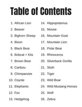 Cargar imagen en el visor de la galería, Libro para colorear dibujos de Animales Salvajes (Wild Animals)