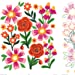 Cargar imagen en el visor de la galería, "Ejemplo de ilustración floral coloreada del libro para colorear por números Flowers."