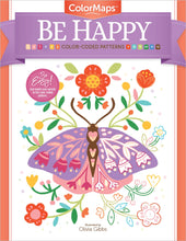 Cargar imagen en el visor de la galería, Libro para Colorear por Números "Be happy": Sé feliz de ColorMaps