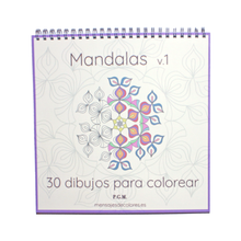 Cargar imagen en el visor de la galería, Mandalas v.1. Libro de mandalas para colorear.