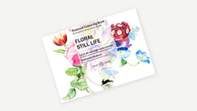 Cargar imagen en el visor de la galería, Postales para colorear (20 unidades ) Diseños Florales