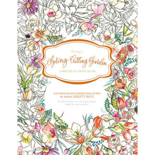 Cargar imagen en el visor de la galería, portada del libro para pintar con acuarela de Krys Rice, teiene una corana de flores con tonos anaranjados y en el centro el título del libro en blanco y naranja