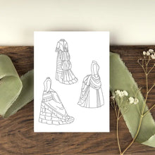 Cargar imagen en el visor de la galería, Libro para colorear moda Victoriana