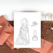 Cargar imagen en el visor de la galería, Libro para colorear moda Victoriana