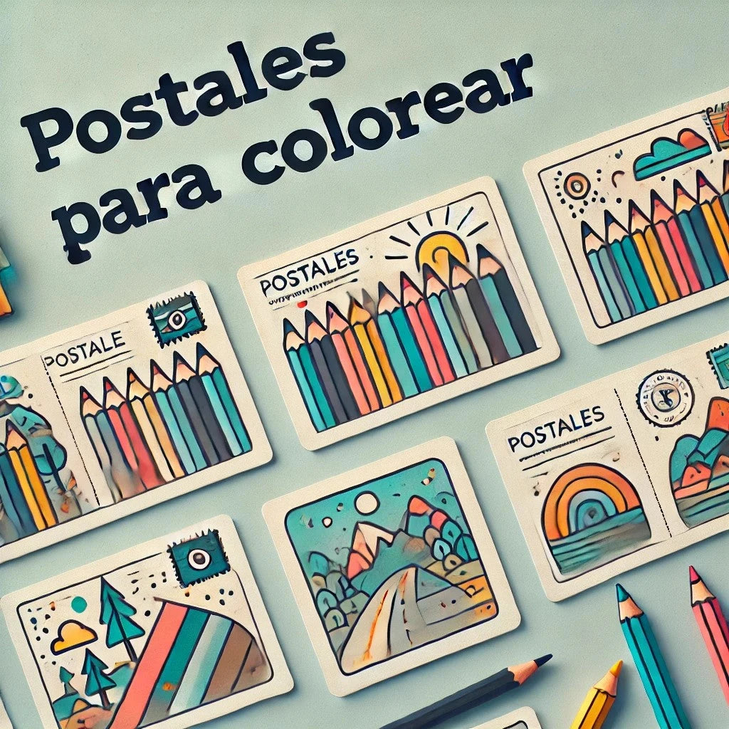 postales para colorear