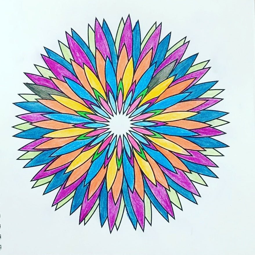 2 Libros para colorear Mandalas v.1 y Matriuskas v.1 - Mensajes de Colores