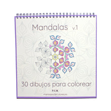 Cargar imagen en el visor de la galería, 2 Libros para colorear Mandalas v.1 y Matriuskas v.1 - Mensajes de Colores
