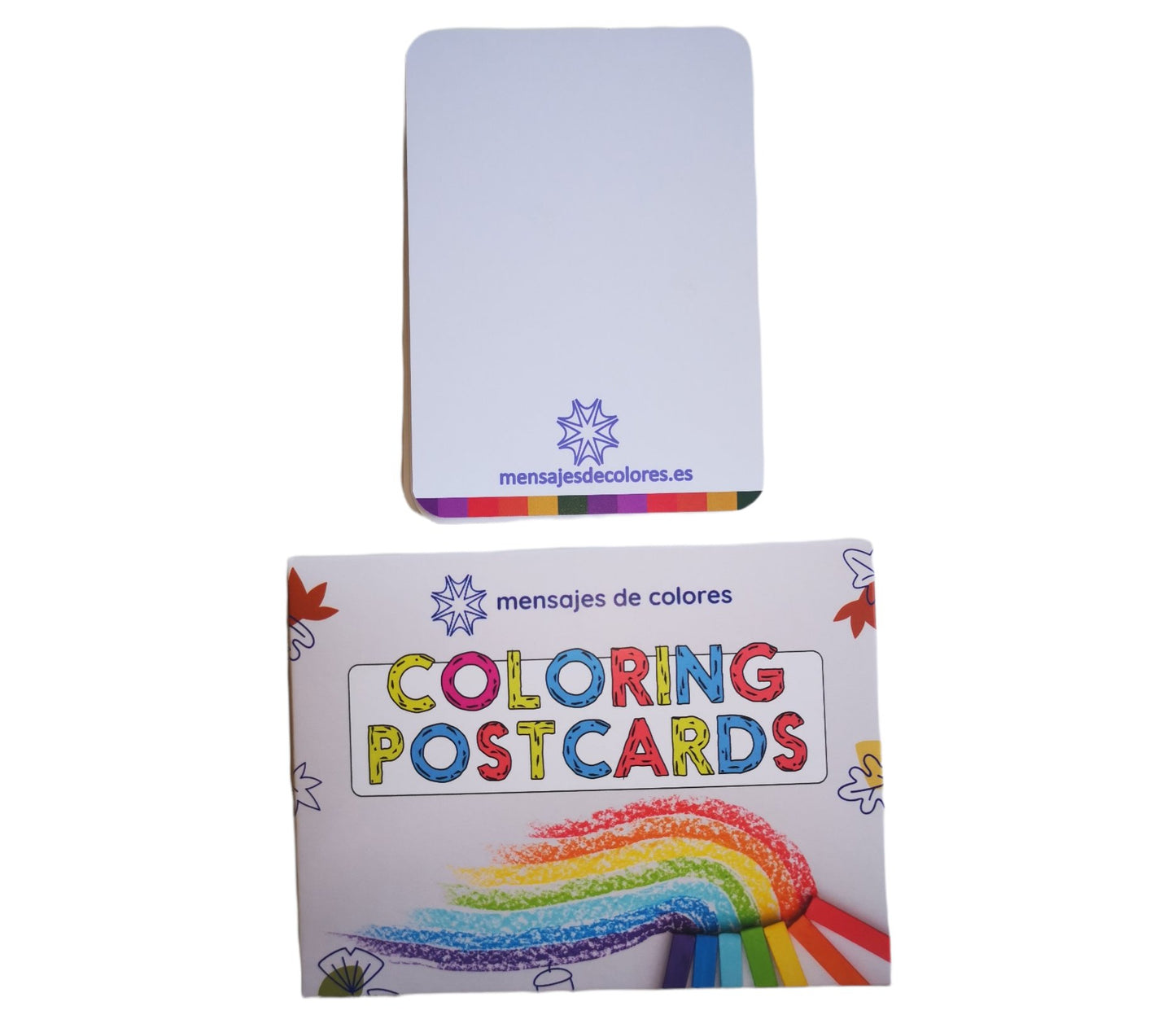 27 Tarjetas: Abecedario para Colorear - Mensajes de Colores