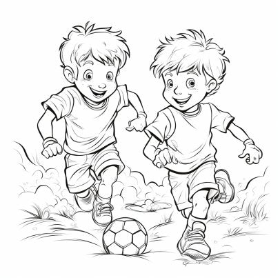 Dibujos de fútbol para colorear (pdf) - Mensajes de Colores