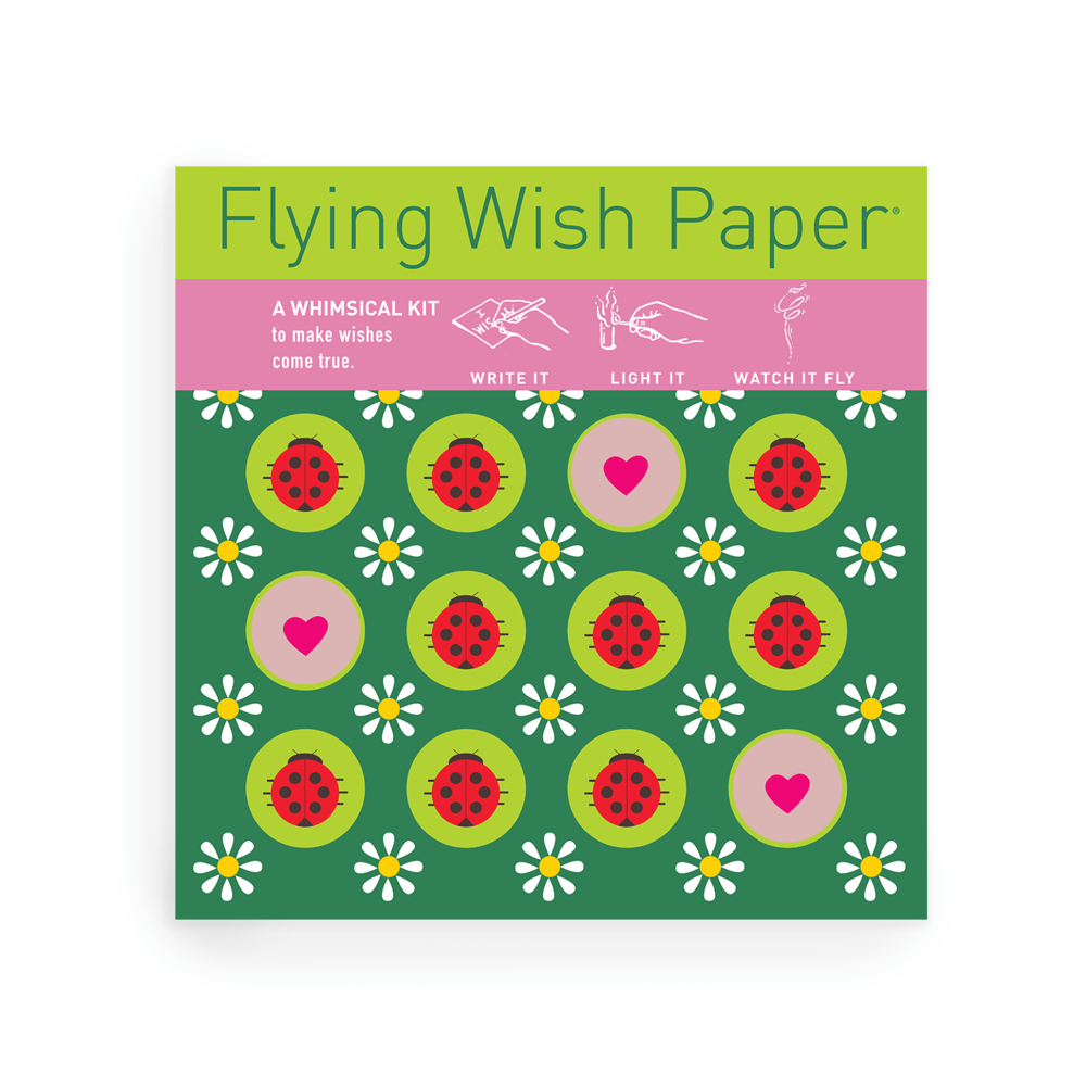 Flying wish Paper - Papel de deseo volador - Mariquitas - Mensajes de Colores