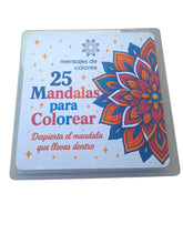 Cargar imagen en el visor de la galería, 25 mandalas para colorear en cartulina
