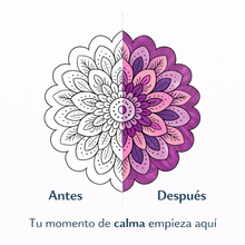 Cargar imagen en el visor de la galería, Cuaderno de Mandalas para Colorear Adultos “Lo que Encuentro Cuando Me Escucho"

