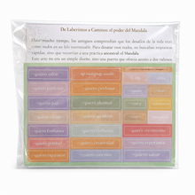 Cargar imagen en el visor de la galería, Mandalas para colorear, pegatinas de intención y lápices incluidos.
