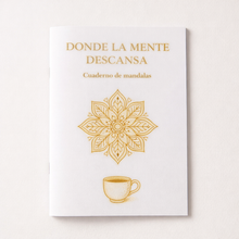 Cargar imagen en el visor de la galería, Cuaderno de mandalas para colorear A5 – Donde la mente descansa (16 diseños antiestrés)
