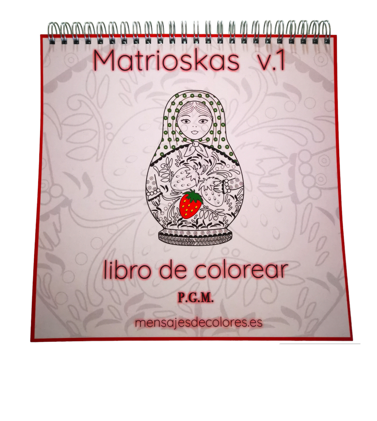 portada matrioska libro para colorear