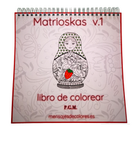 Cargar imagen en el visor de la galería, portada matrioska libro para colorear
