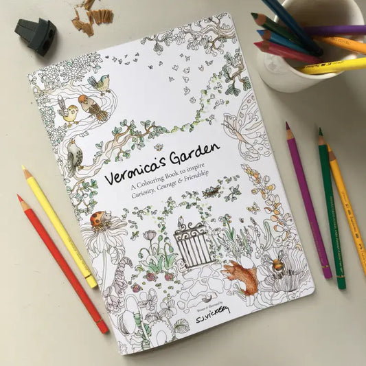 Libro para colorear Veronicas`s Garden : El Jardín de Verónica