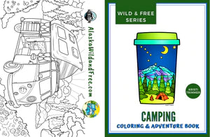 Libro para colorear Camping