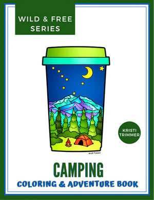 Libro para colorear Camping