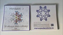 Cargar imagen en el visor de la galería, Pack : Libro de Colorear Mandalas v.1 y 24 lápices de colores acuarelables Noris
