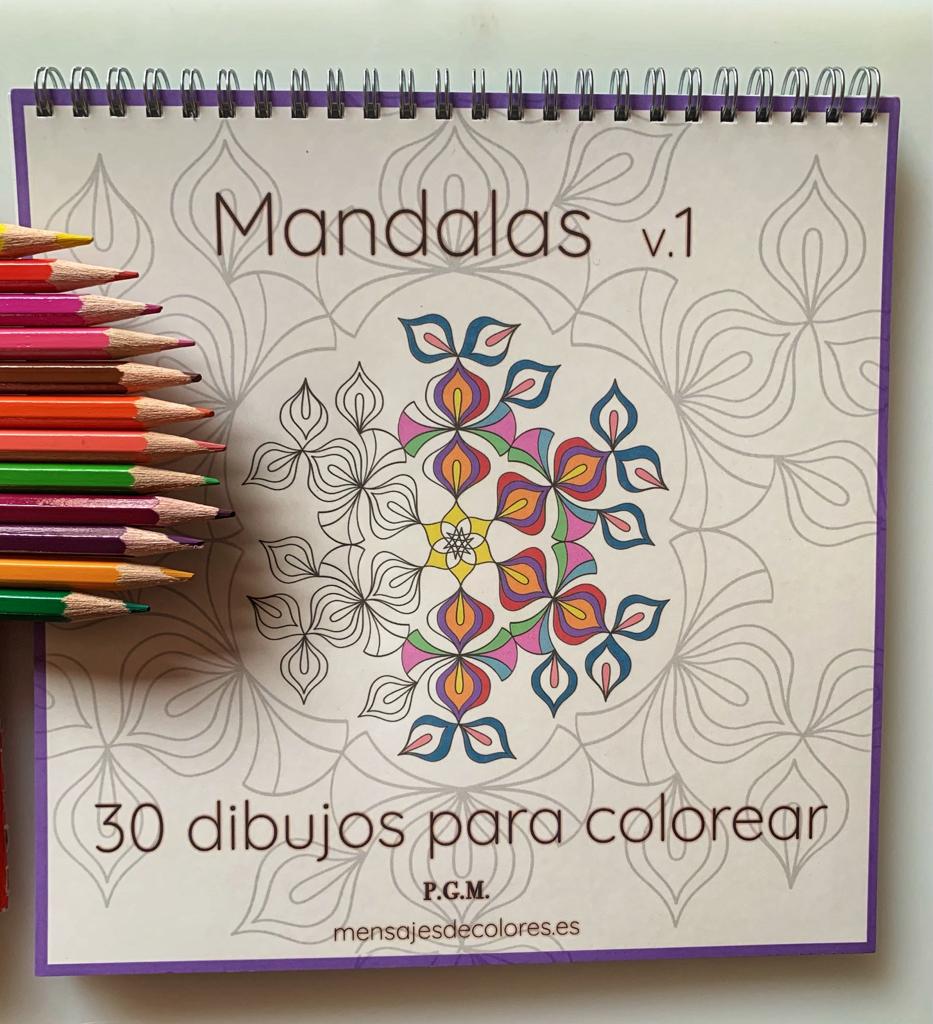 Pack : Libro de Colorear Mandalas v.1 y 24 lápices de colores acuarelables Noris