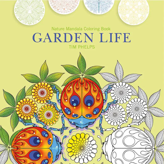 Libro para Colorear Mandalas "Garden Life" , Vida del Jardín