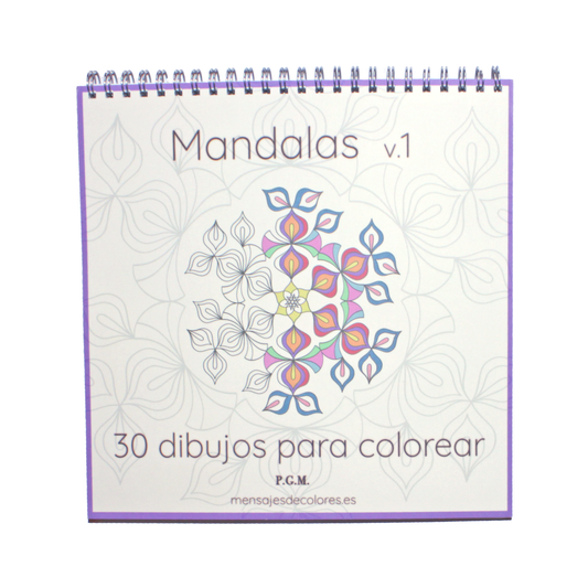 Mandalas v.1. Libro de mandalas para colorear.