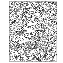 Cargar imagen en el visor de la galería, Libro para colorear : Zendoodle Sleepy Sloths:  Dormilones perezosos
