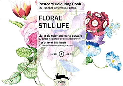 Postales para colorear (20 unidades ) Diseños Florales