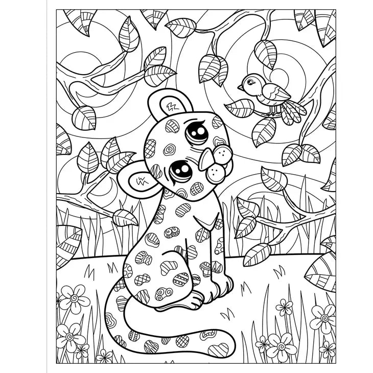 Libro para colorear : Zendoodle Little Big Cats:  Pequeños gatos grandes